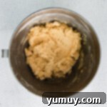 cookie dough in a mixing bowl