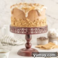 featured smores cake.