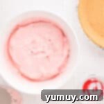 kool aid pie filling in a white bowl.