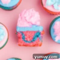 featured cotton candy cupcakes.