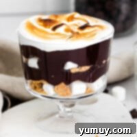 Layered S'mores Delight 4 featured smores trifle