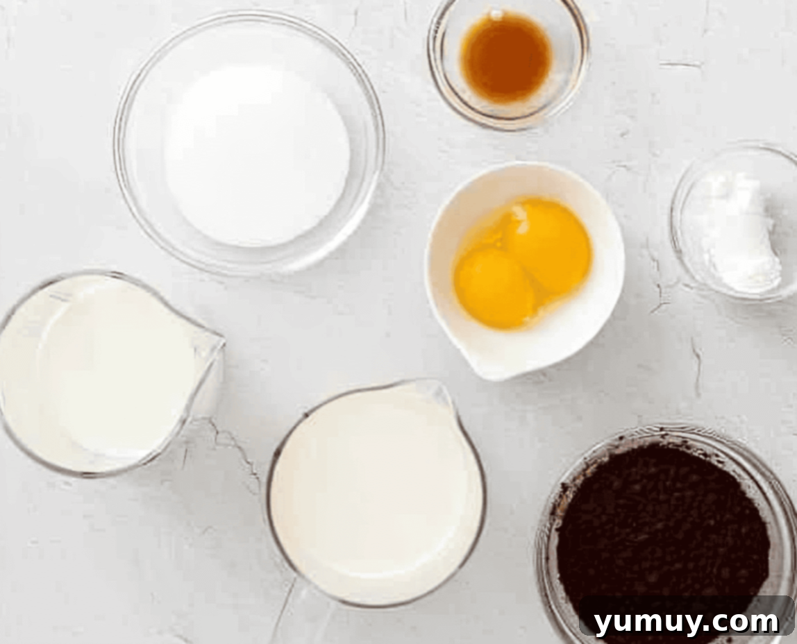 Layered S'mores Delight 10 ingredients for smores trifle.