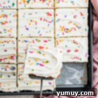 Luscious Vanilla Sheet Cake 4 featured vanilla sheet cake