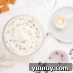 Homemade Cannoli Bliss 7 A bowl of ice cream with chocolate chips and wafers.