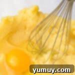 Crispy Chocolate Cruller Twists 8 using a whisk to incorporate an egg into the dough in a glass bowl