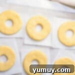 Homemade Krispy Kreme Glazed Donuts 9 circles of dough, before frying