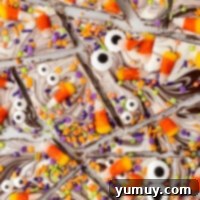 up close halloween bark