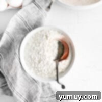 A simple yet elegant bowl of homemade cake flour, showcasing its fine texture and readiness for baking.