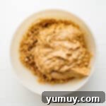 Peanut Butter Dream Bars 7 crunchy peanut butter mixture in a bowl