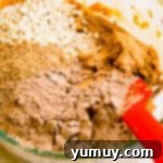 Crafting Your Perfect Protein Bars 5 no bake protein bar mixture combined in a bowl
