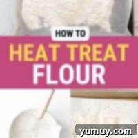 How to heat treat flour safely for edible cookie dough and no-bake recipes.
