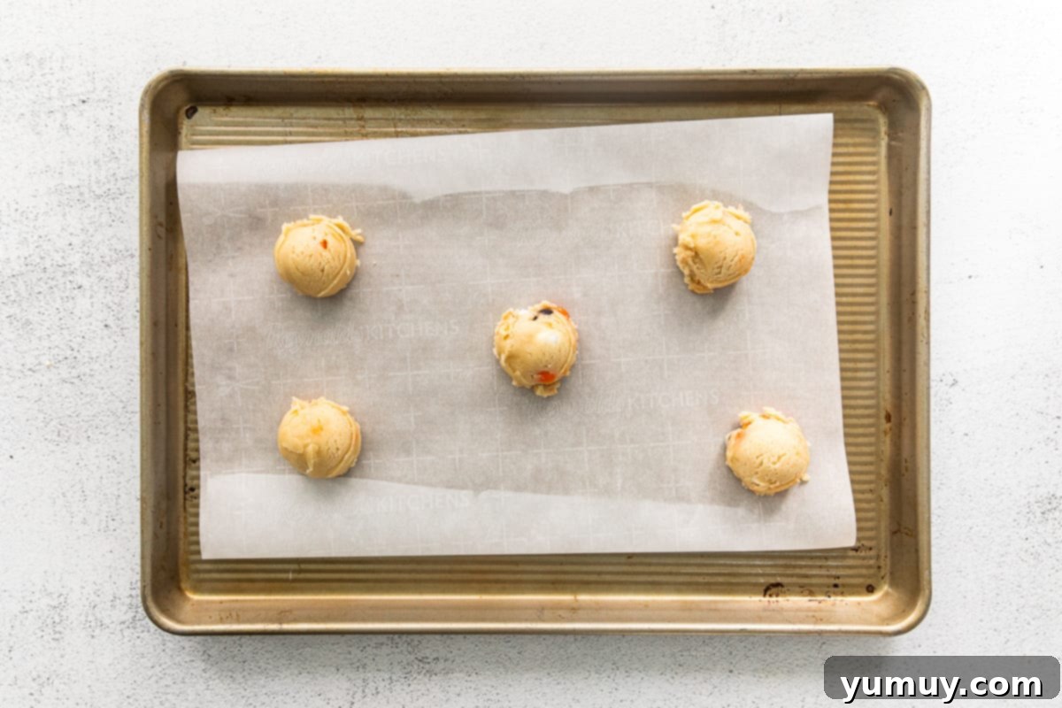 how to make halloween m&m cookies