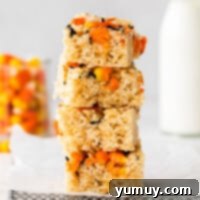 Spooky Crispy Halloween Squares 4 halloween rice krispie treats