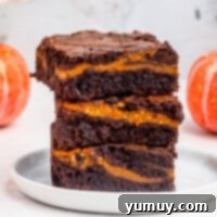 featured pumpkin brownies