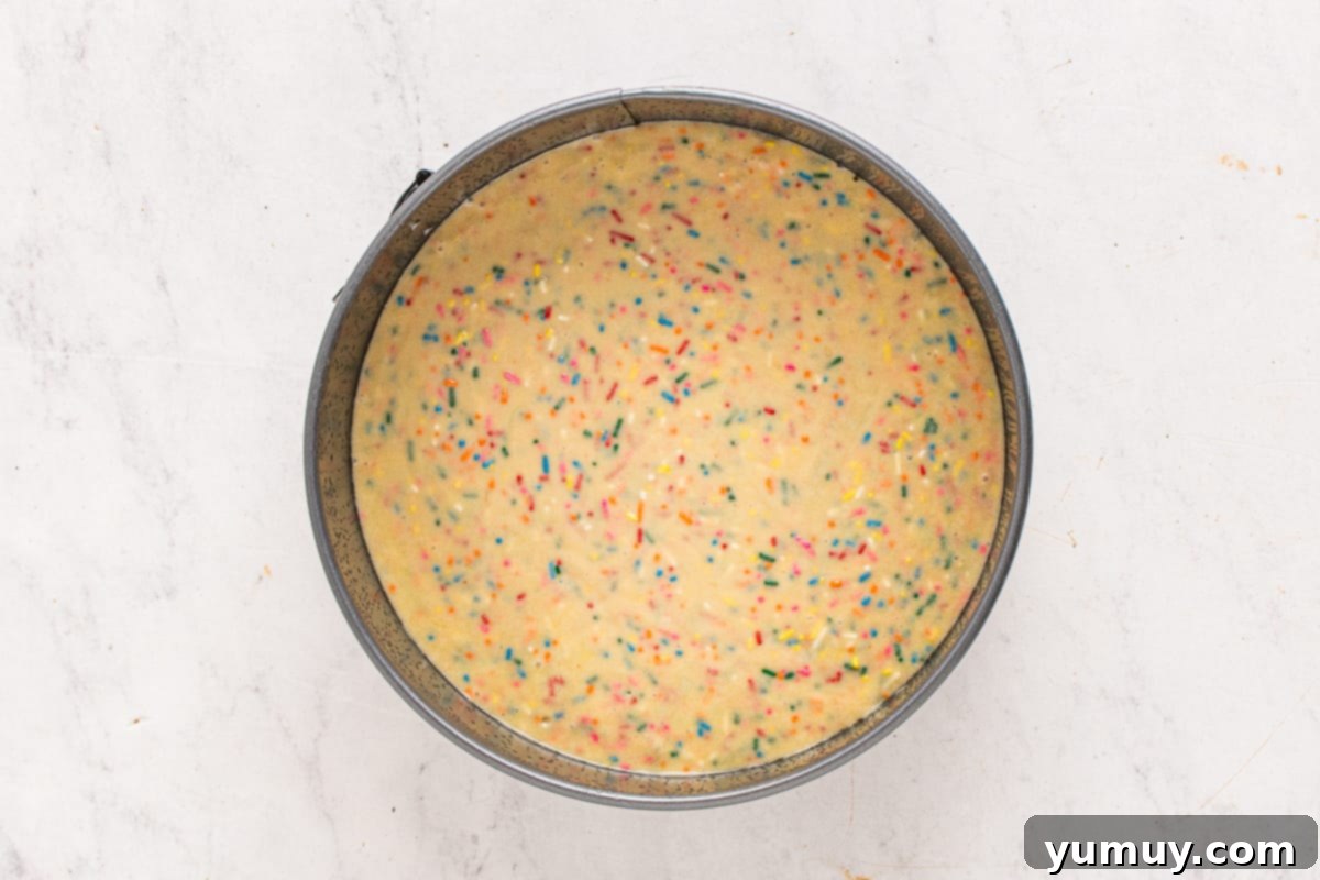 how to make funfetti cheesecake