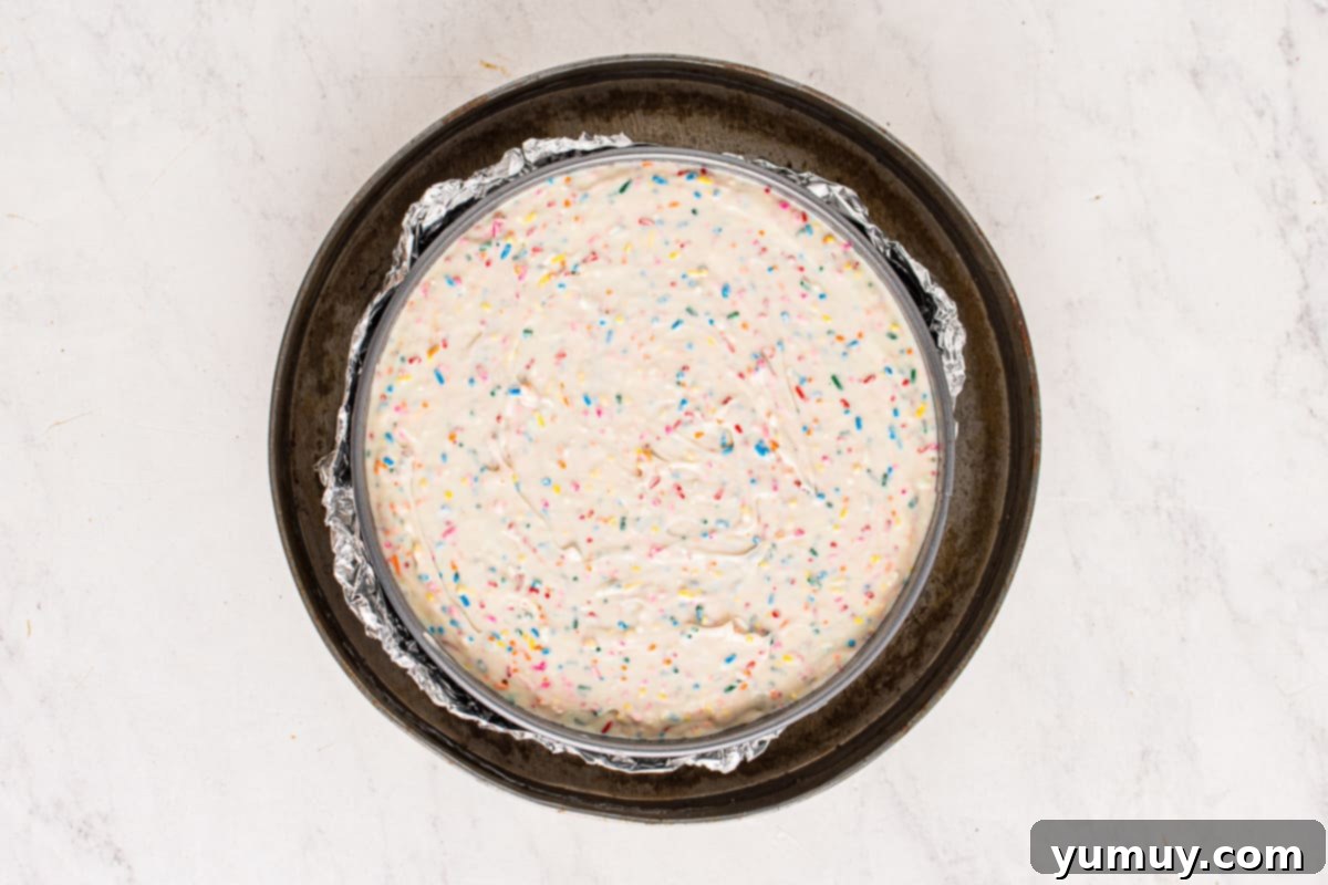 how to make funfetti cheesecake