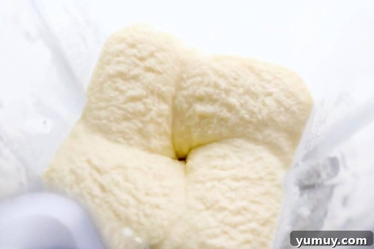 Pineapple Soft Serve Delight 6 blending dole whip in a blender.